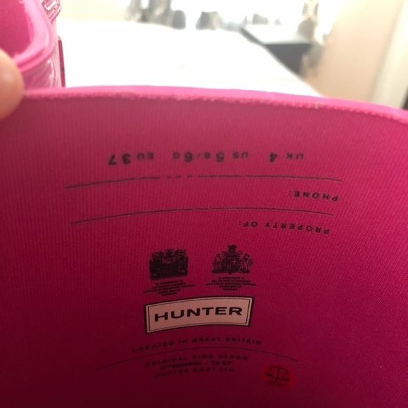 Hunter Rain Boots-Fusia Pink - Picture 5 of 13